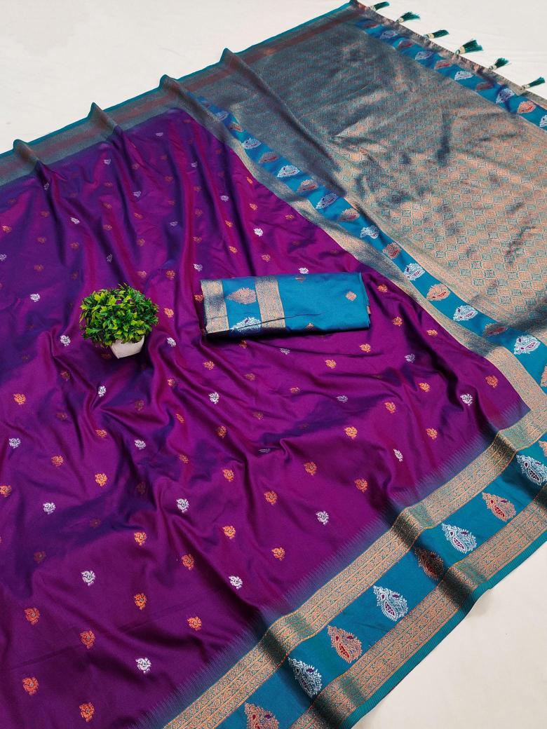 Soft silk with zari weaving  Saree wholesale market