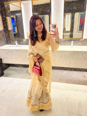 Special tusser quality with kalankari Indian Saree wholesaler