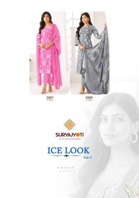 Suryajyoti ice look vol-05 Wholesale dress materials