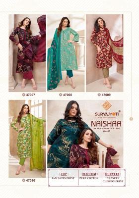 Suryajyoti naishaa vol-47 Wholesale dress materials in Gujarat