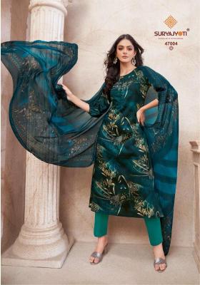 Suryajyoti naishaa vol-47 Wholesale dress materials in Gujarat
