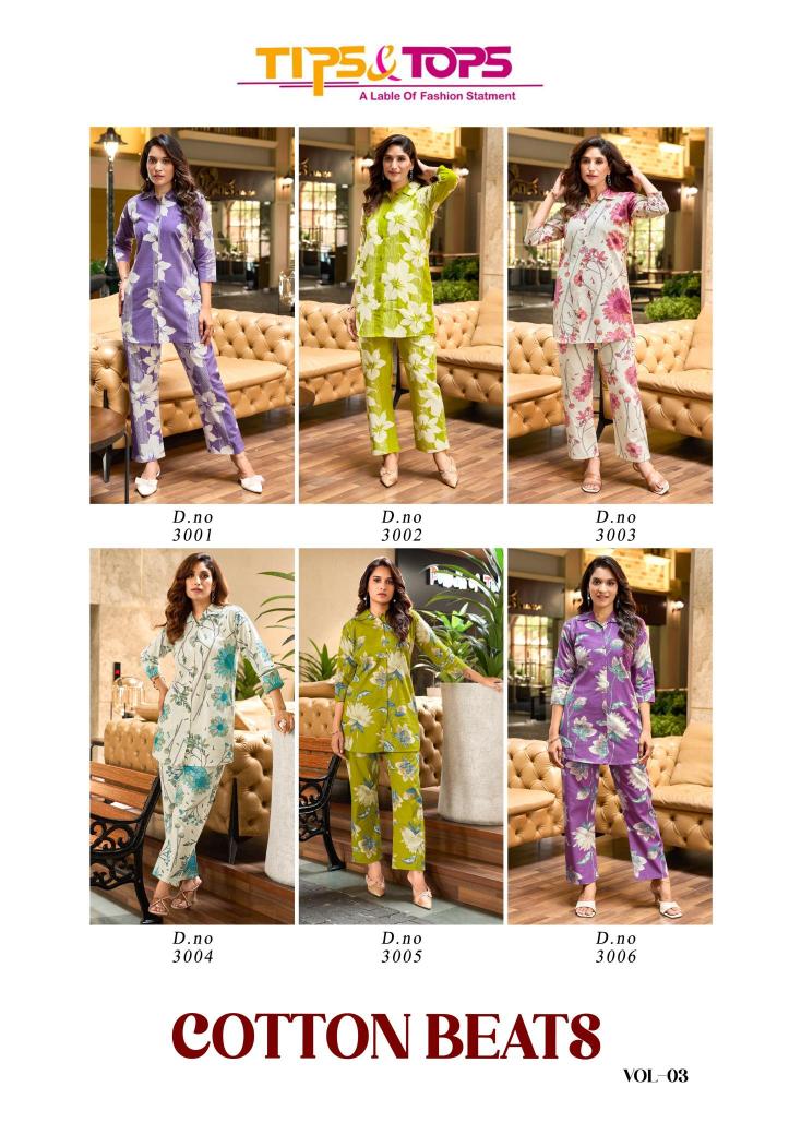 Tips & tops cotton beats vol 3 coord set Kurti suppliers in Telangana
