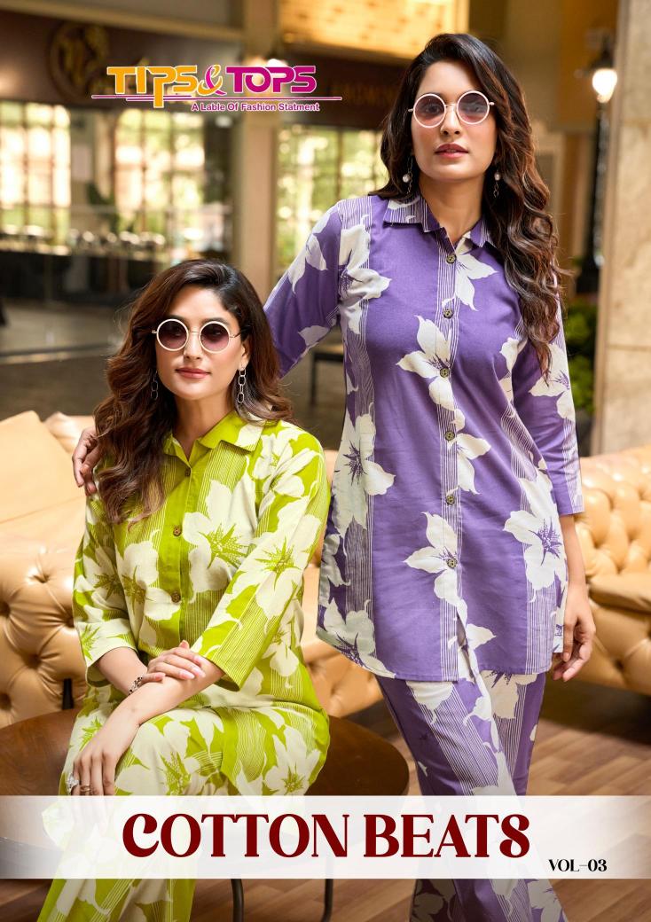 Tips & tops cotton beats vol 3 coord set Kurti suppliers in Telangana