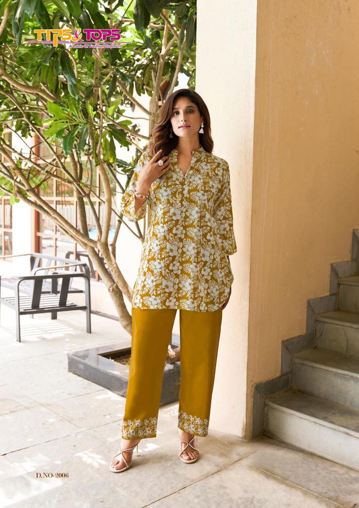 Tips & tops summer beauty vol 2 Designer kurtis wholesale in Ahmedabad