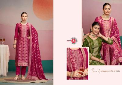 Triple a hanshika vol 2 Dress materials wholesale suppliers