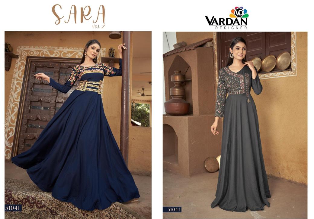 Vardan designer sara vol 2 Wholesale Kurti Fabric Suppliers in Surat