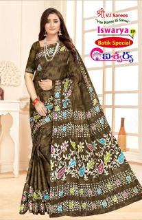 VJ iswarya batik speical vol-01 cotton printed Surat saree wholesale catalogs