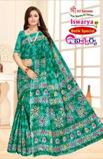 VJ iswarya batik speical vol-01 cotton printed Surat saree wholesale catalogs