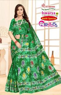 VJ iswarya batik speical vol-01 cotton printed Surat saree wholesale catalogs