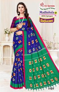 VJ madhubala vol-01 cotton printed Surat sarees wholesale rate