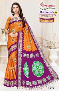 VJ madhubala vol-01 cotton printed Surat sarees wholesale rate