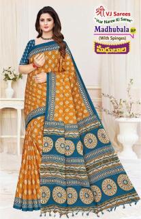 VJ madhubala vol-01 cotton printed Surat sarees wholesale rate