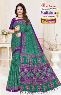 VJ madhubala vol-01 cotton printed Surat sarees wholesale rate
