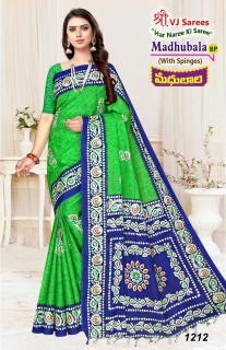 VJ madhubala vol-01 cotton printed Surat sarees wholesale rate