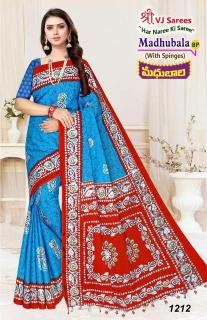 VJ madhubala vol-01 cotton printed Surat sarees wholesale rate