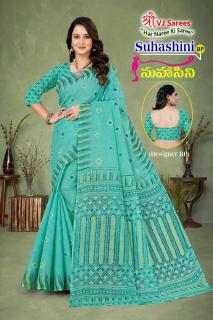 VJ suhasini pastel vol-01 cotton printed Saree wholesale market Hyderabad