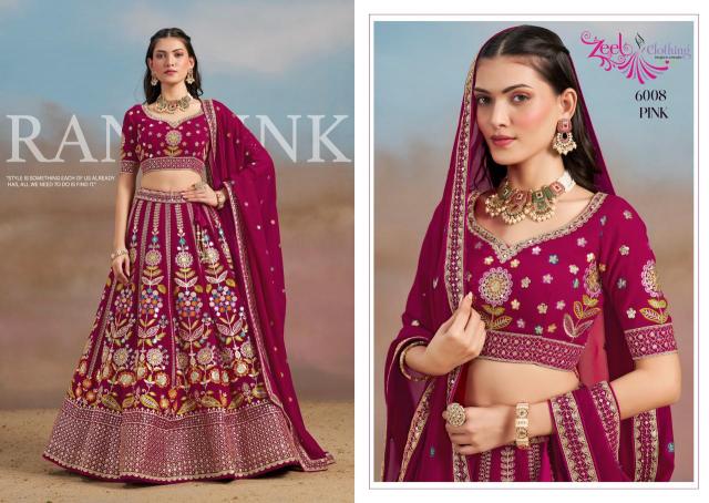 Zeel Clothing MILONI georgette Digital printed lehenga choli wholesale