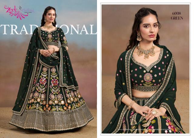 Zeel Clothing MILONI georgette Digital printed lehenga choli wholesale