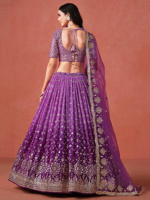 Zeel Clothing purple Lehenga choli manufacturer in India