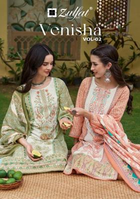 Zulfat designer suits venisha vol 2 Bridal dress material wholesale