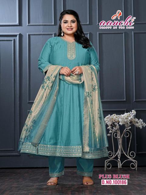 Aanchi plus blush vatican 3 Designer kurtis wholesale in Jaipur