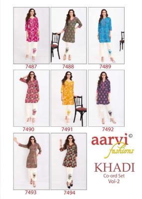 Aarvi khadi vol-2 Kurti suppliers in Mumbai