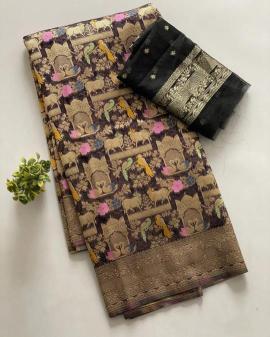 Akshara kora organza silk Wholesale saree market