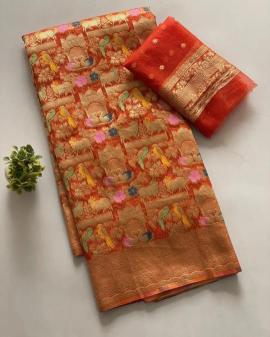 Akshara kora organza silk Wholesale saree market