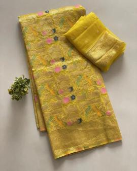 Akshara kora organza silk Wholesale saree market