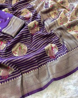 Akshara pure khadi crepe silk Wholesale saree suppliers in Surat