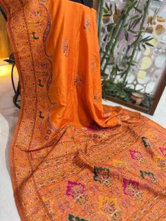Akshara soft rajwadi pashmina silk Wholesale saree manufacturers in Surat