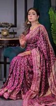 Akshara soft russian bandhej silk Saree wholesale dealers