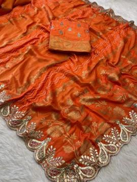 Akshara tissue russian silk Saree wholesale shops in Mumbai