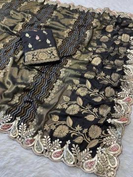 Akshara tissue russian silk Saree wholesale shops in Mumbai