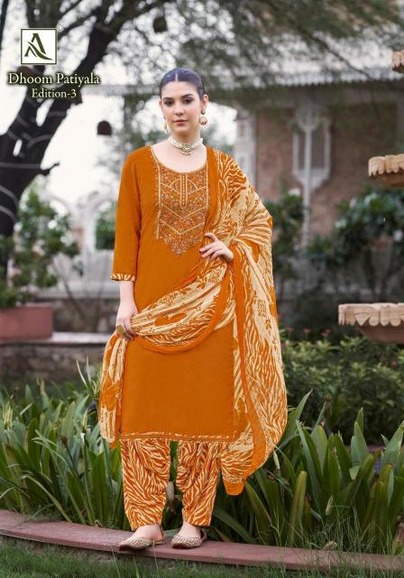 Alok suit dhoom patiyala 3 Dress materials wholesale market in Hyderabad
