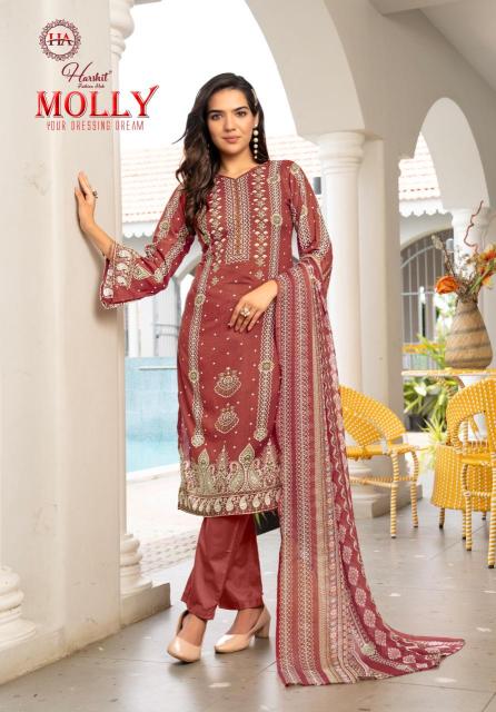 Alok suit molly Fancy dress material online