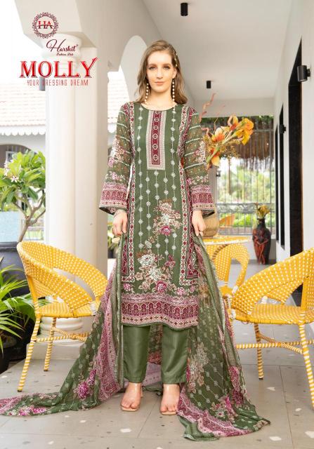 Alok suit molly Fancy dress material online