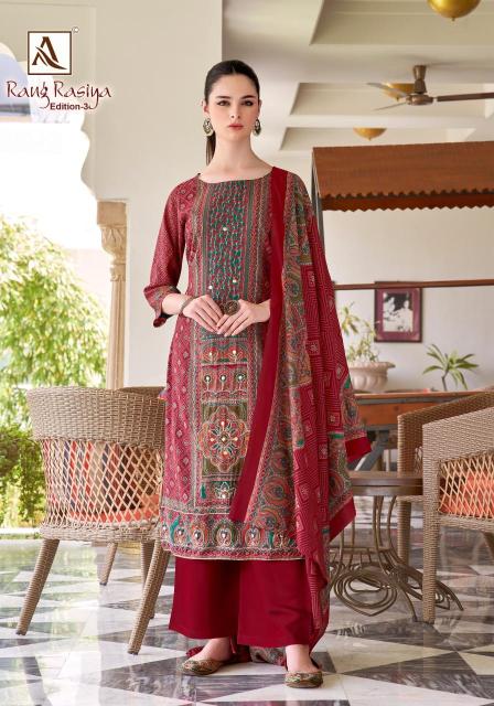 Alok suit rang rasiya 3 Dress material manufacturers in Bangalore