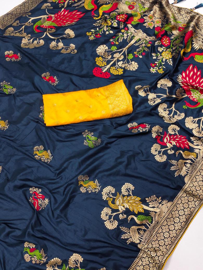 Anupama dolla morni pure viscose dolla silk Saree manufacturers in Surat