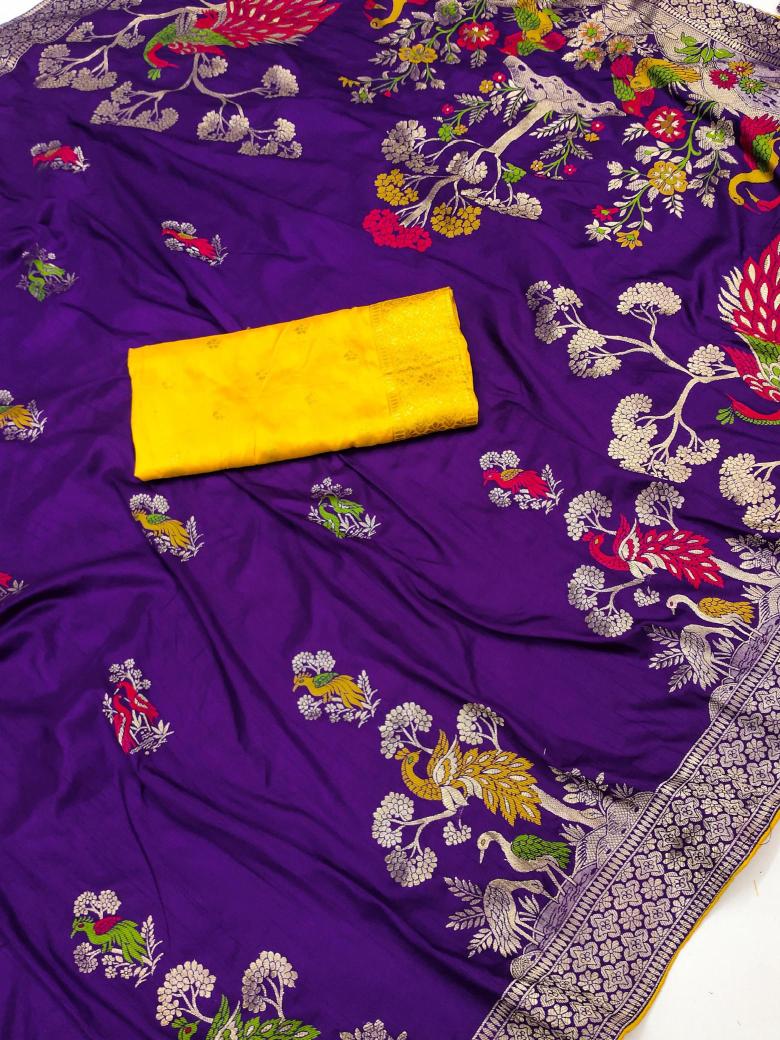Anupama dolla morni pure viscose dolla silk Saree manufacturers in Surat