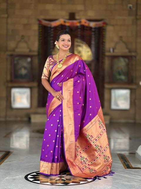 Anupama raffel paithani soft silk Designer sarees wholesale market