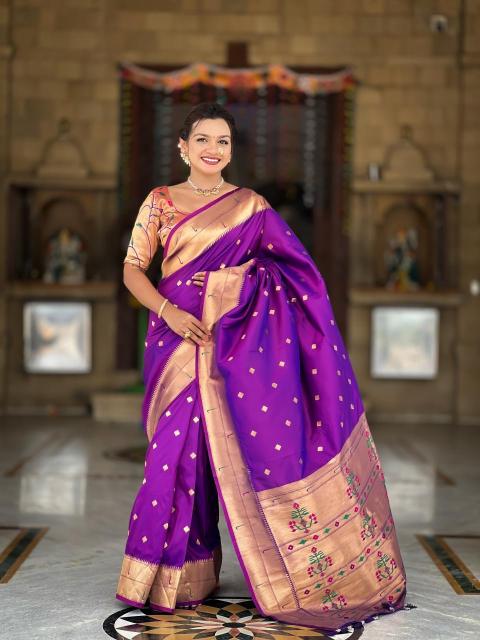 Anupama raffel paithani soft silk Designer sarees wholesale market
