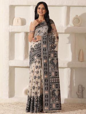 Astita CHARCOAL CHARM Saree market in Pune