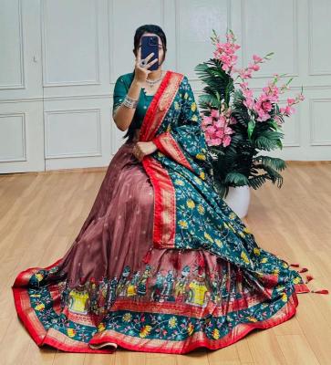 BARATI Tussar Silk Lehenga choli sets manufacturers