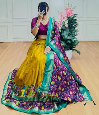 BARATI Tussar Silk Lehenga choli sets manufacturers