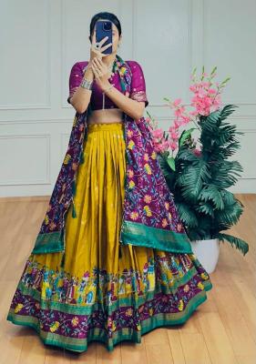 BARATI Tussar Silk Lehenga choli sets manufacturers