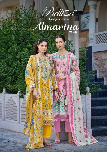 Belliza designer studio almarina vol 4 Bulk dress materials in Delhi
