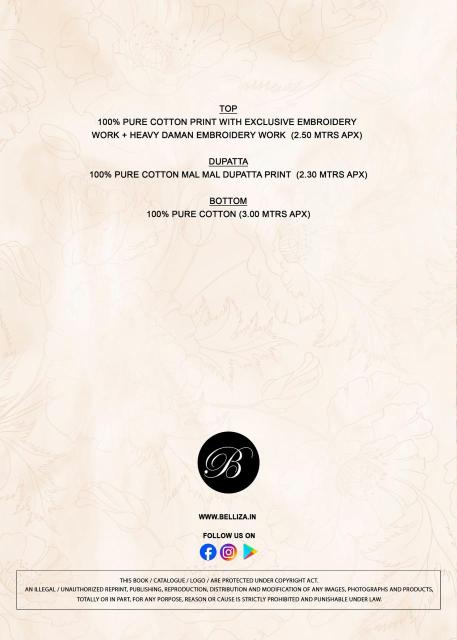 Belliza designer studio nazma Handloom dress materials wholesale Mumbai