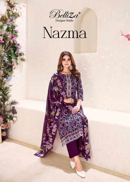 Belliza designer studio nazma Handloom dress materials wholesale Mumbai