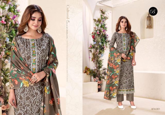 Belliza designer studio nazma Handloom dress materials wholesale Mumbai